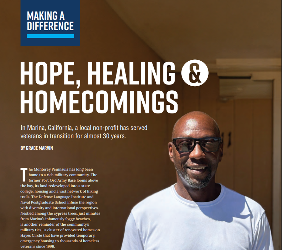 The Homecomings feature in America's Defense Communities magazine