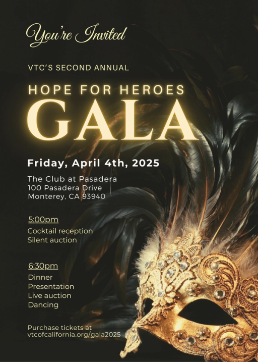 Hope for Heroes Gala 2025 invitation