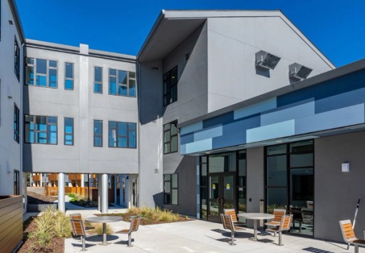 The finished central courtyard