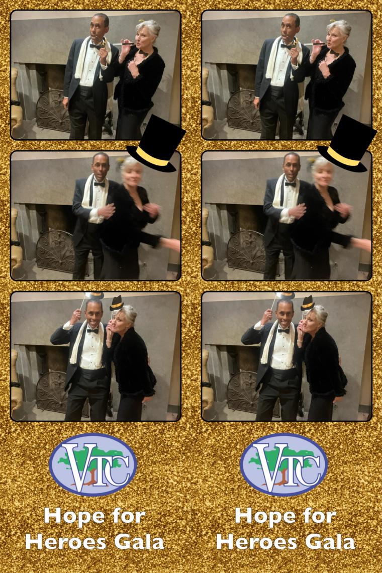 Guests raising a toast at the 2024 Hope for Heroes Gala