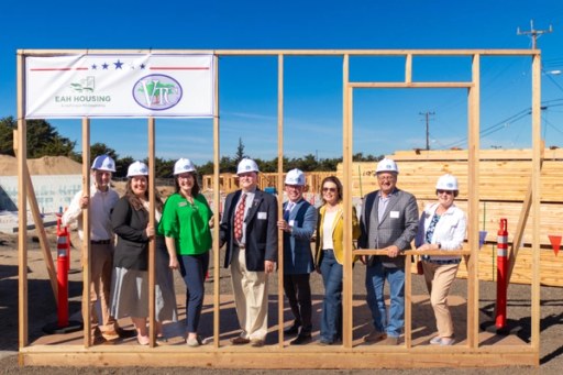 The Lightfighter Village wall raising at Fort Ord