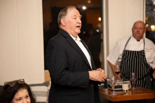 Attendees sampling wine during Sip, Savor, & Salute, November 9, 2023