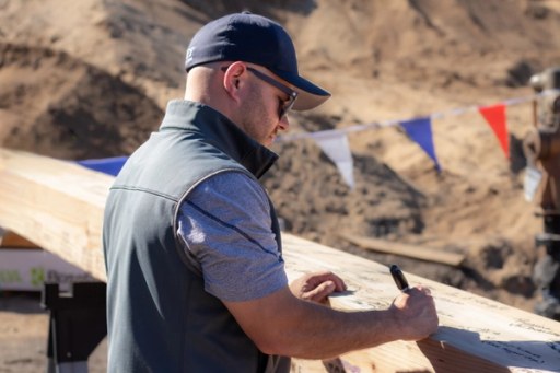 At the Lightfighter Village wall raising