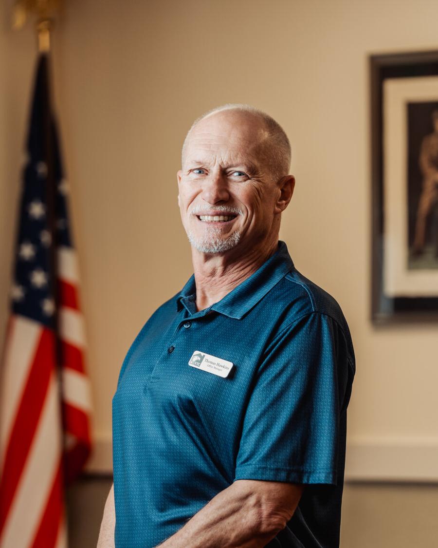 Portrait of Thomas Hawkins, Office Manager