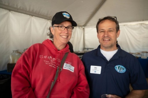 Guests at the Lightfighter Village wall-raising ceremony, November 2023
