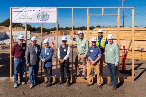 Guests at the Lightfighter Village wall-raising ceremony, November 2023