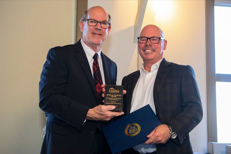 VTC accepting the 2025 Nonprofit Agency of the Year award