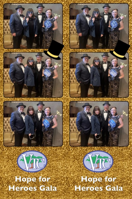 Friends posing together at the 2024 Hope for Heroes Gala