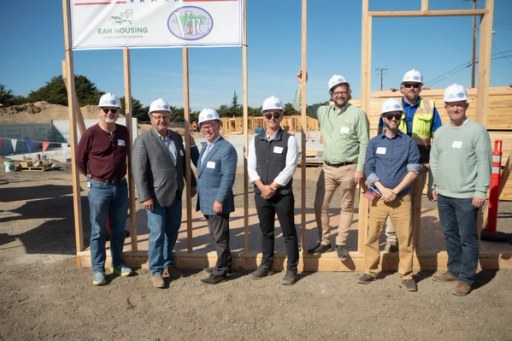 Guests at the Lightfighter Village wall-raising ceremony, November 2023