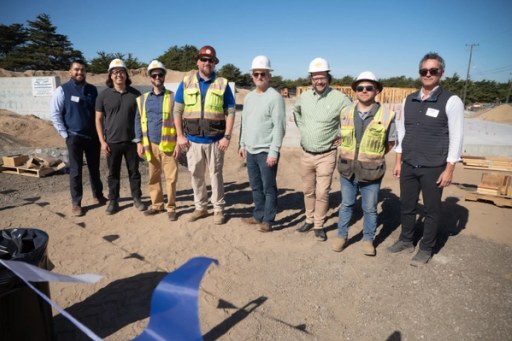 Guests at the Lightfighter Village wall-raising ceremony, November 2023