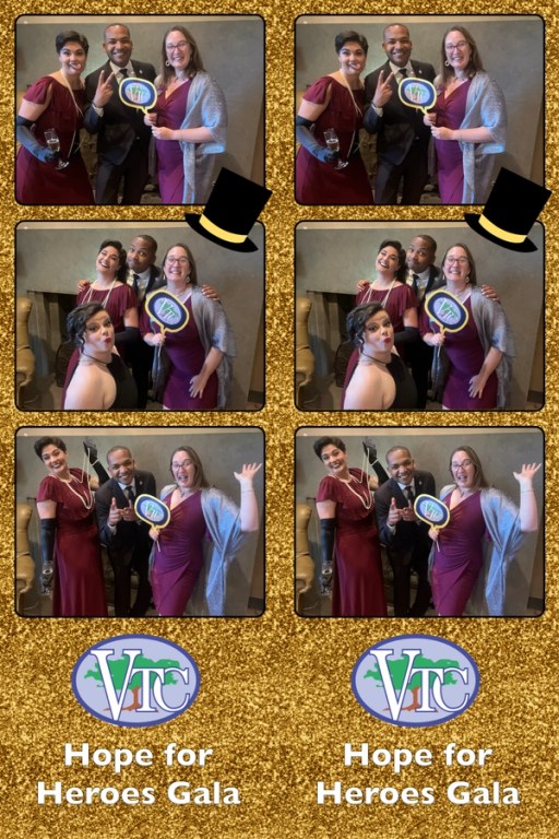 Guests posing for a keepsake photo at the 2024 Hope for Heroes Gala