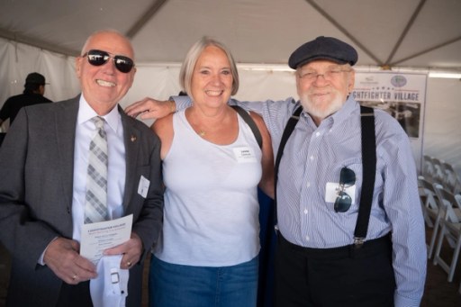 The Lightfighter Village wall raising at Fort Ord