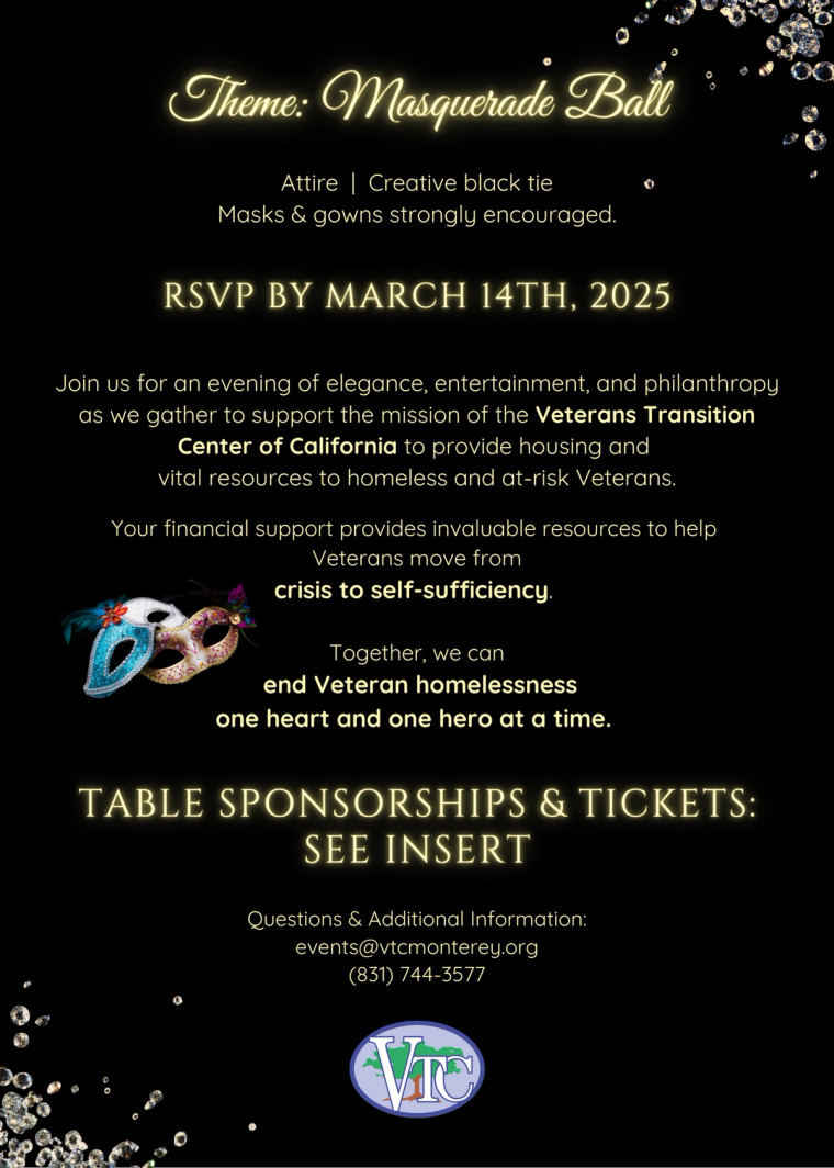 Hope for Heroes Gala 2025 invitation backside