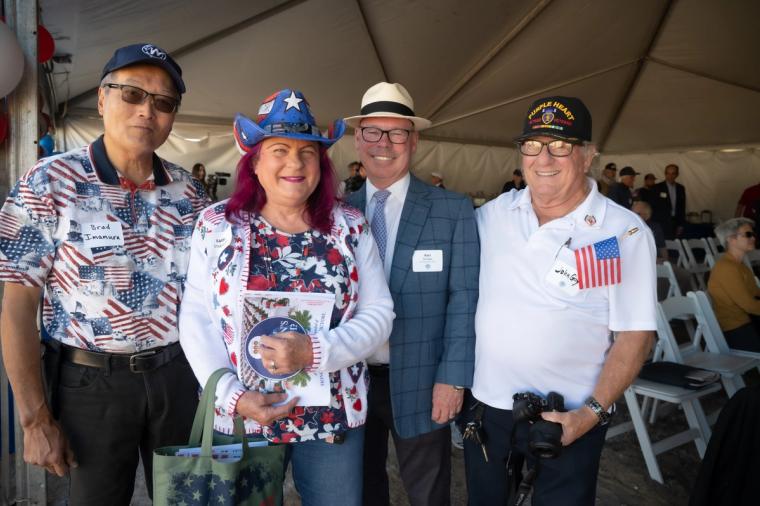 The Lightfighter Village wall raising at Fort Ord