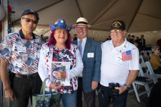 The Lightfighter Village wall raising at Fort Ord