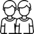 Two people icon