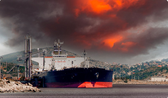 A natural gas export facility