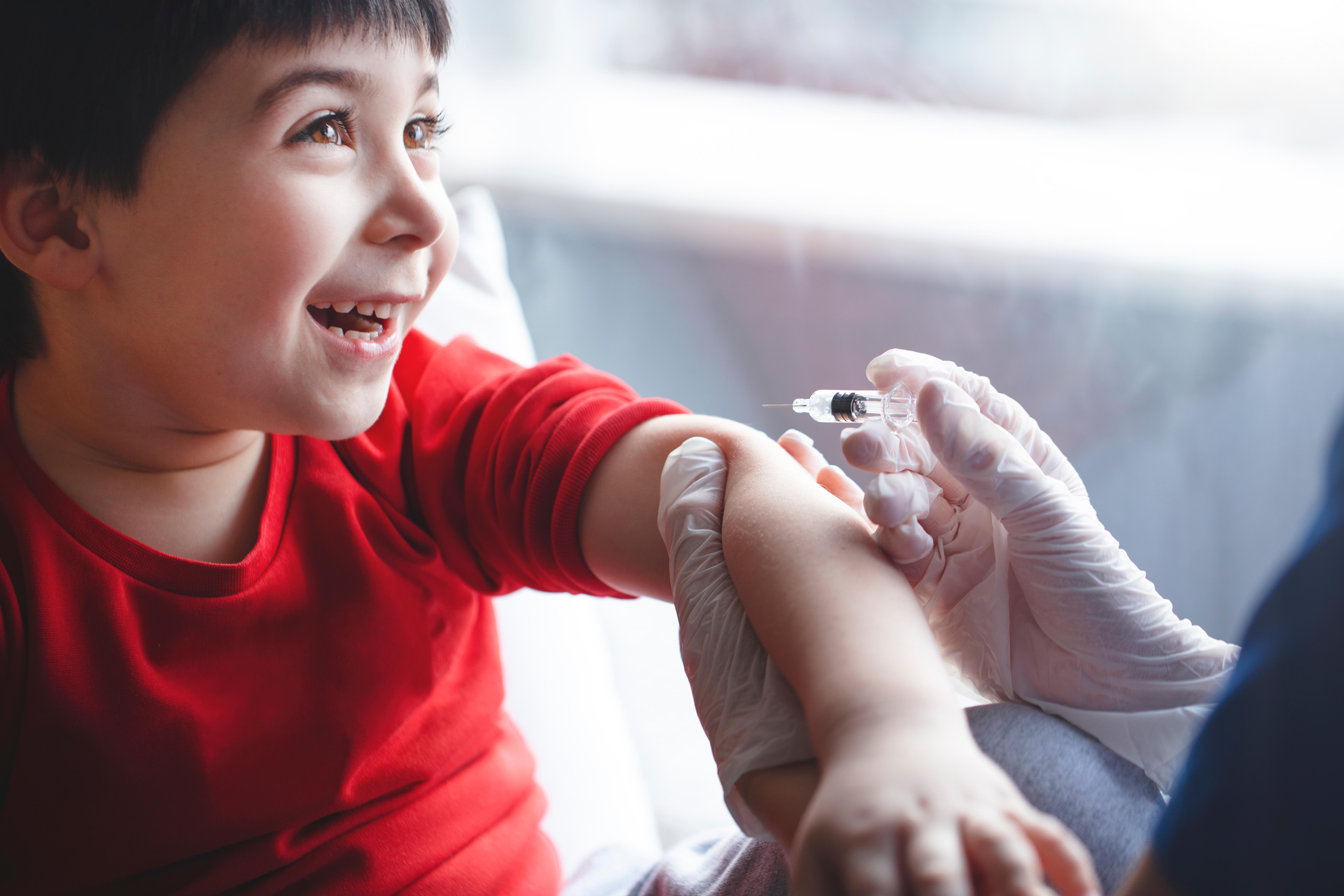 A boy feeling good about donating his plasma