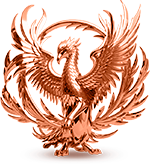 A bronze phoenix