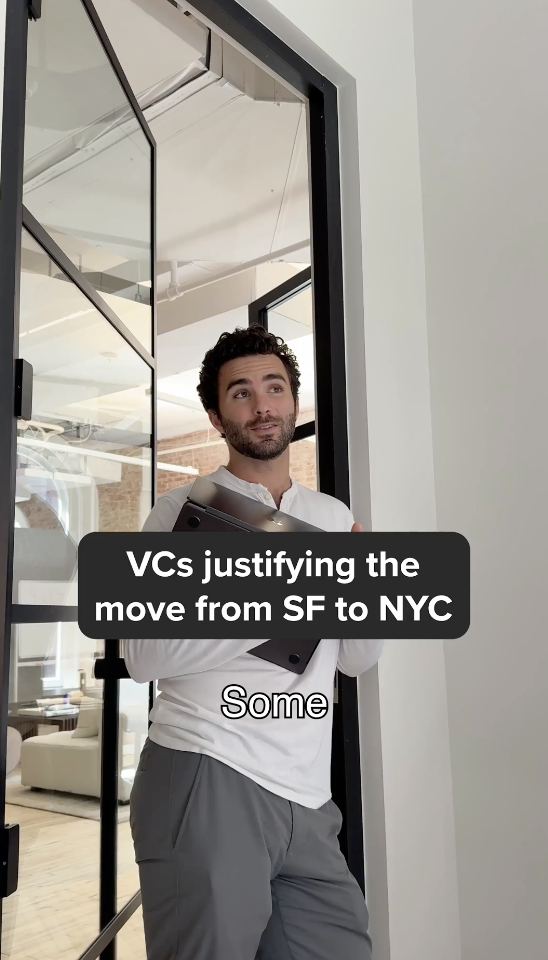 VCs justifying the SF to NYC move