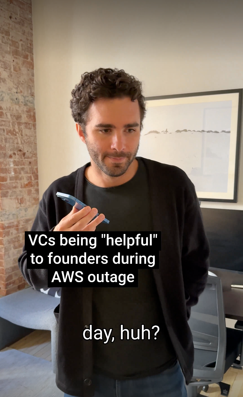 VCs being "helpful" to founders during AWS Outage 