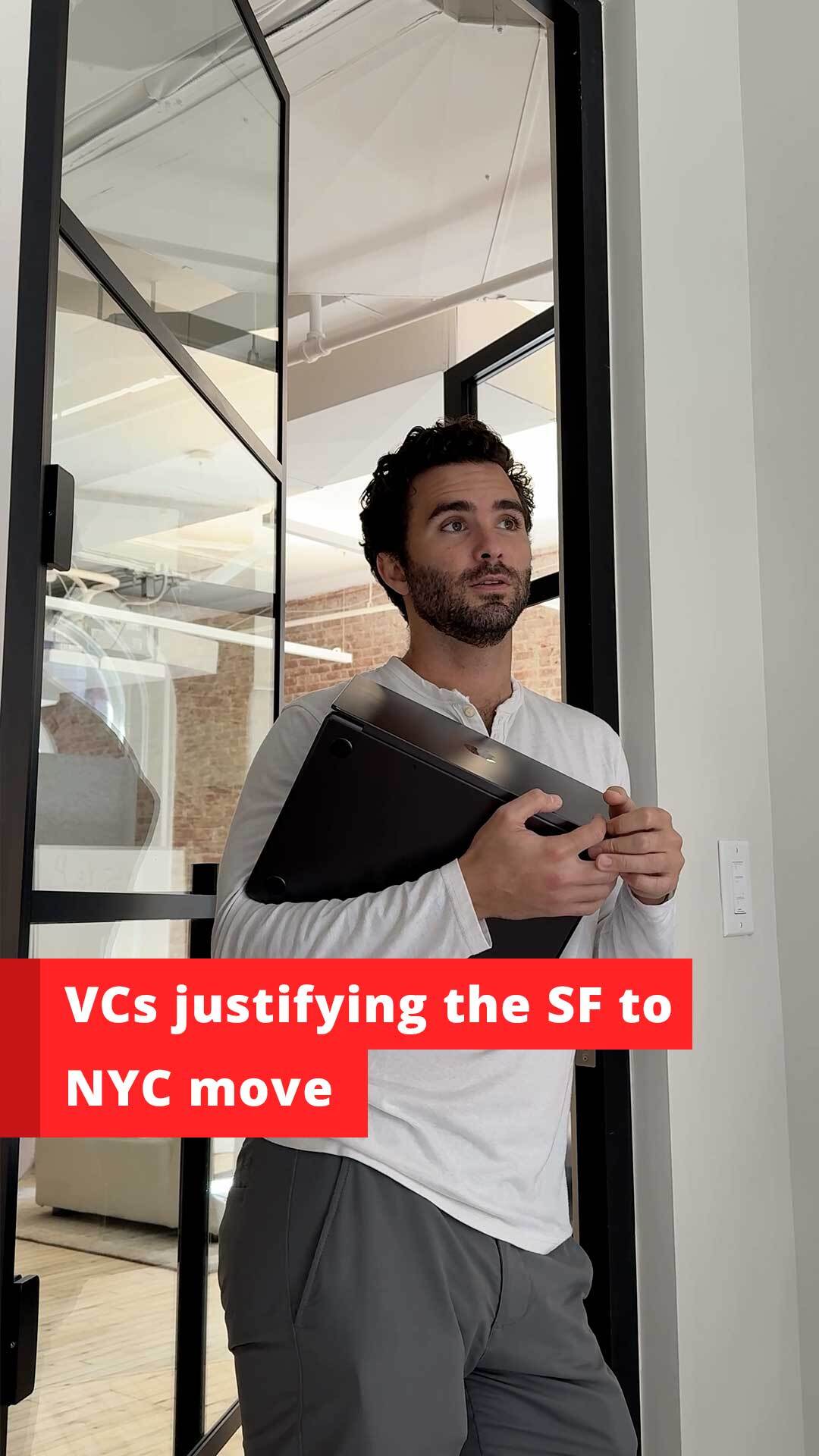 VCs justifying the SF to NYC move