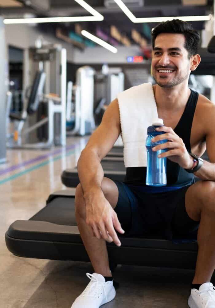 Man Working Out on Enclomiphene