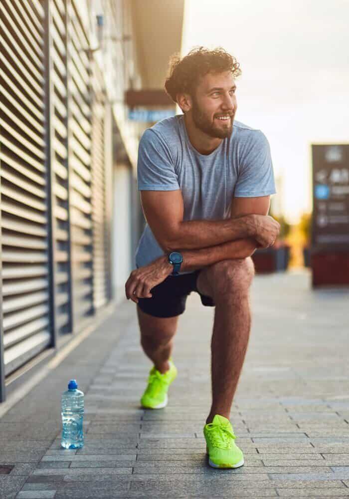 Man Working Out on Sermorelin Peptide
