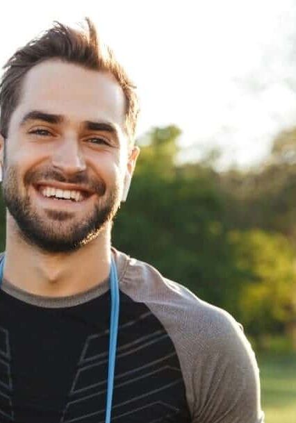 Active Man Working Out
