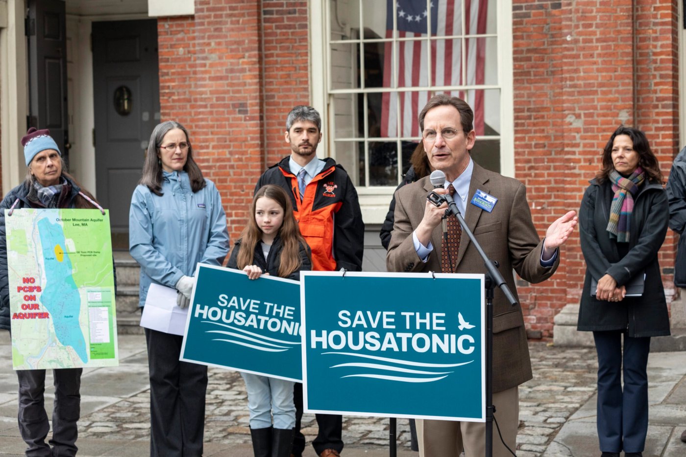 Save the Housatonic press conference in Lee, Massachusetts