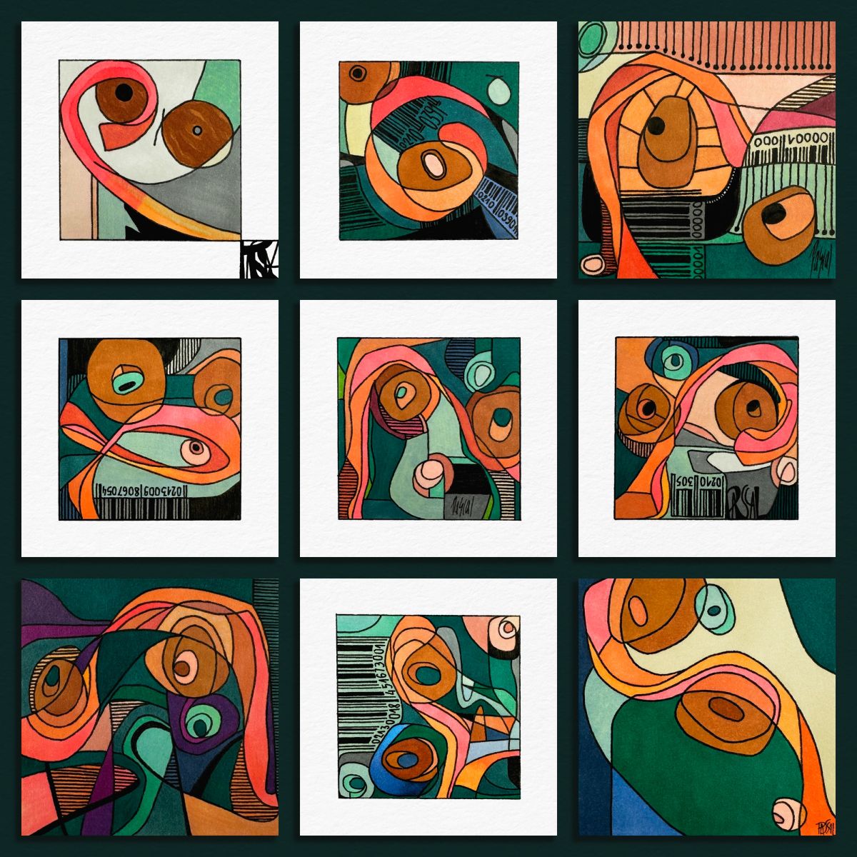 Main Characters no.1, 2, 5, 6, 7, 8, 9, 11, 12