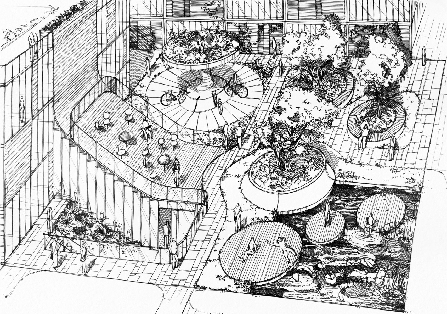 3. 20x20m academic campus public plaza (2025)