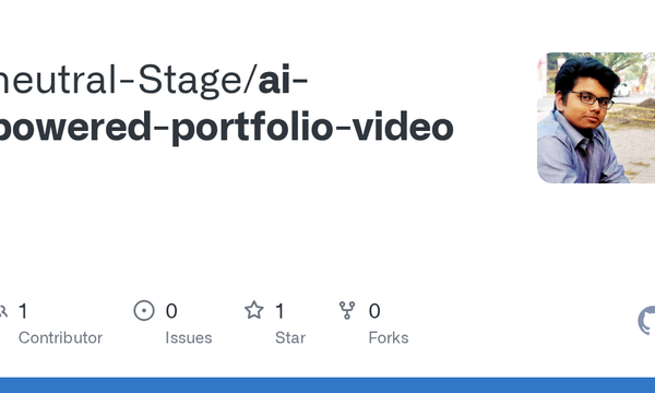 AI-Powered Portfolio Video