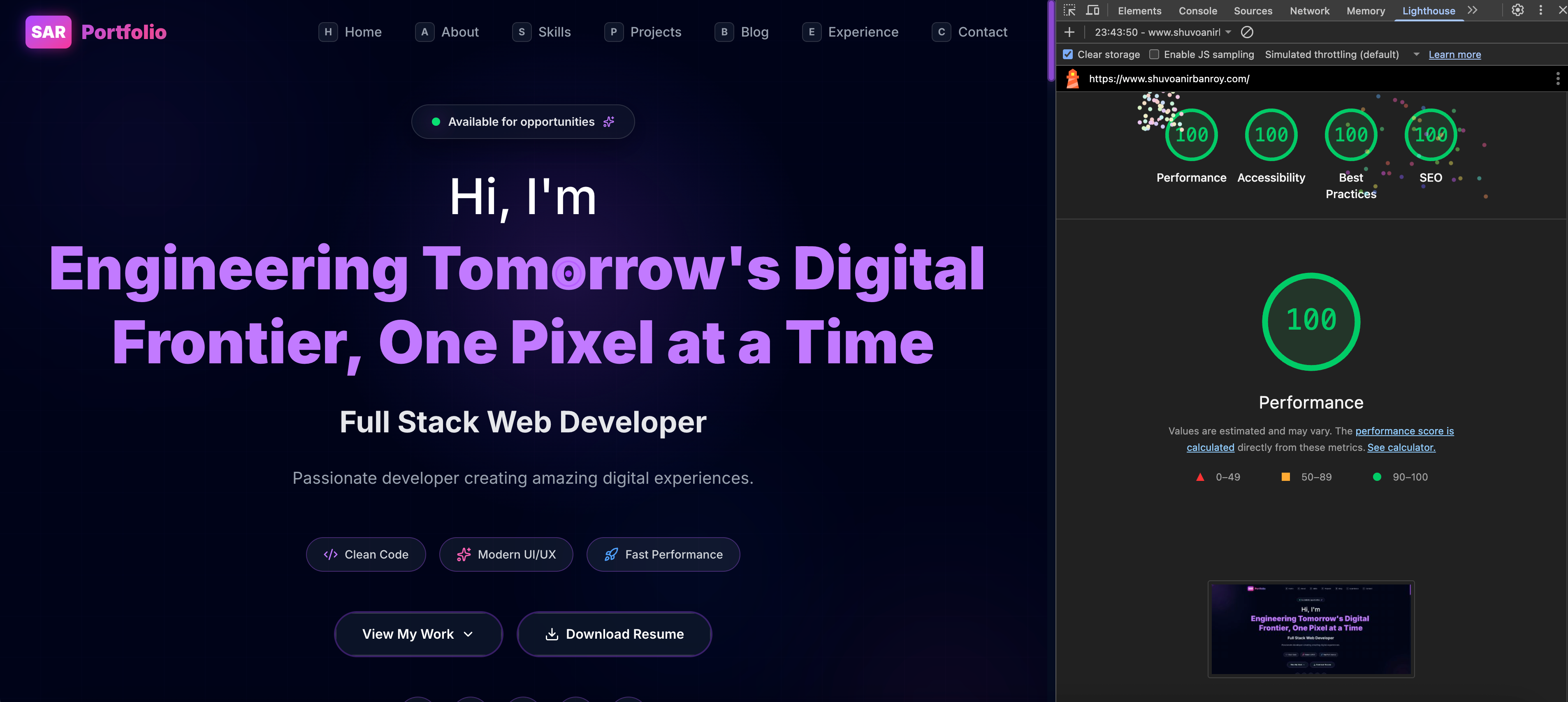 Zero Compromises: How I Hit 100/100 Lighthouse Scores with Astro & Svelte (Without Killing Animations)