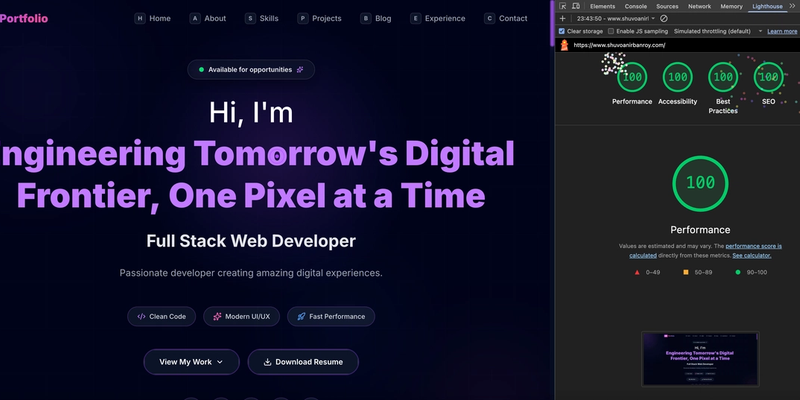 Zero Compromises: How I Hit 100/100 Lighthouse Scores with Astro & Svelte (Without Killing Animations)