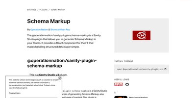 Sanity Plugin Schema Markup