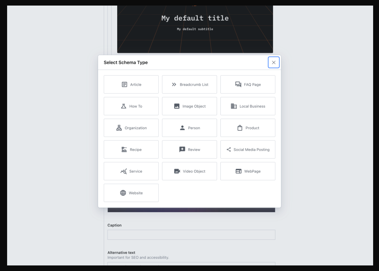 Sanity Plugin Schema Markup