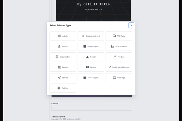 Sanity Plugin Schema Markup