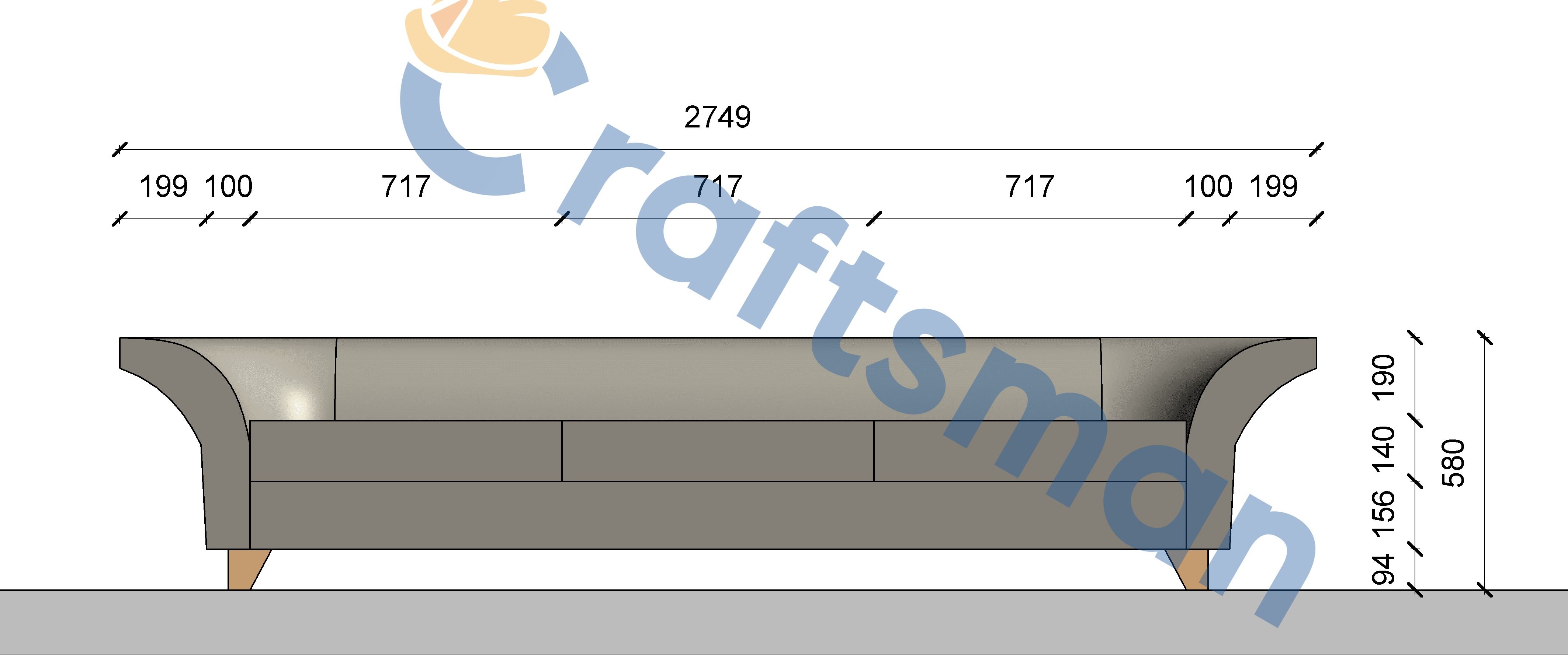 BIM Family Creation (Sofas)