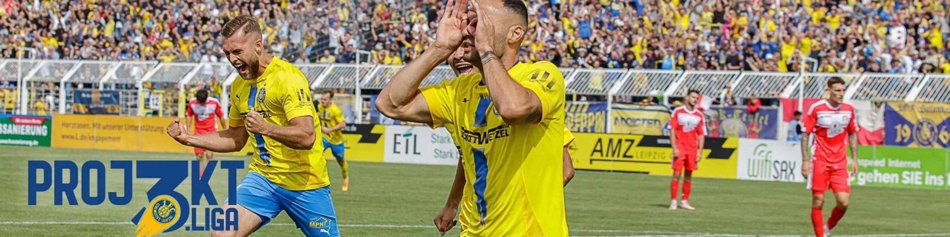 Foto eines Fußballspiels von Lokomotive Leipzig