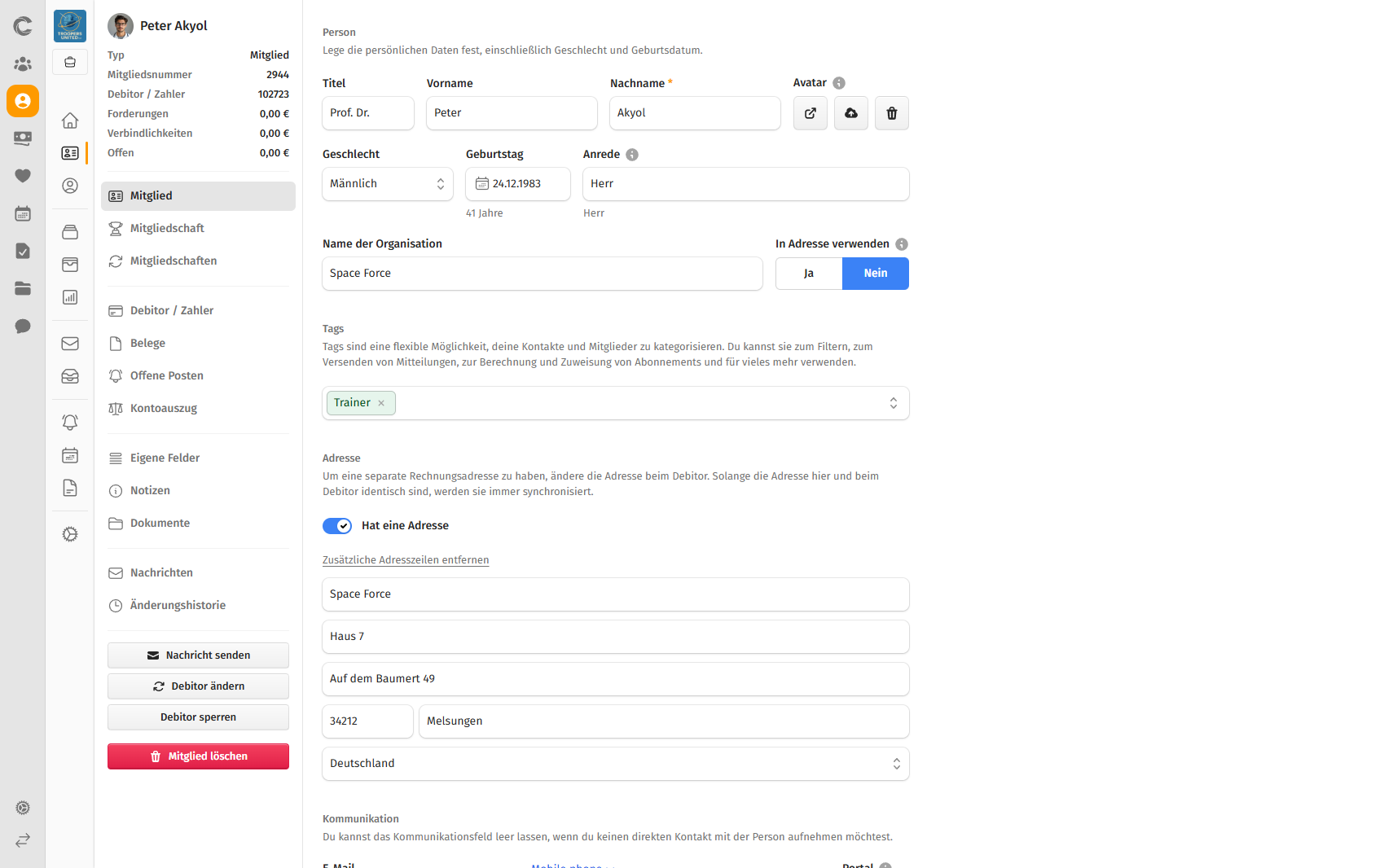 360-Grad Mitgliedsansicht