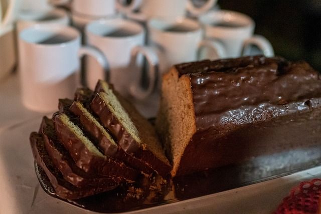 geschnittener kuchen