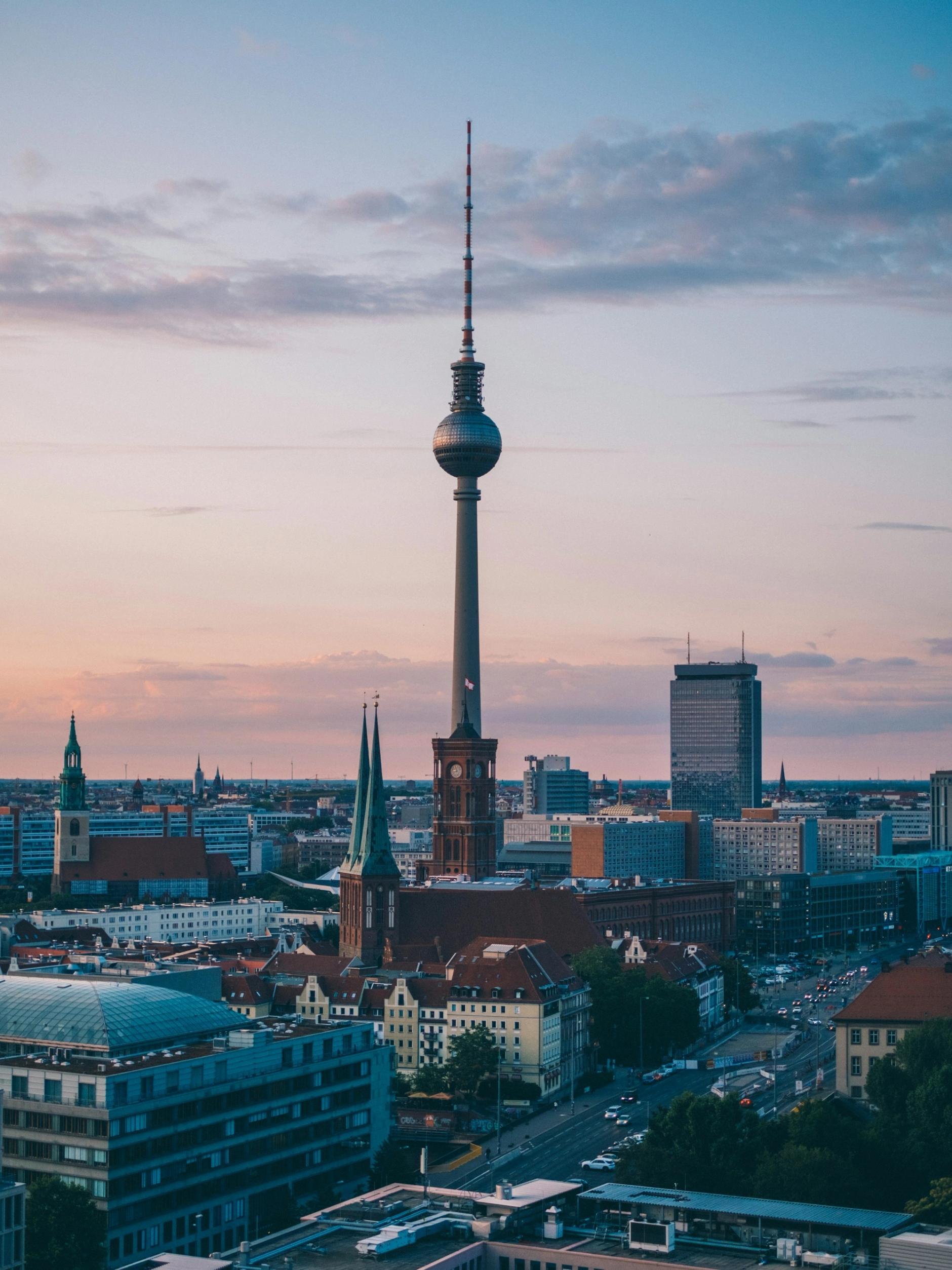 Panorama von Berlin mit Fernsehturm