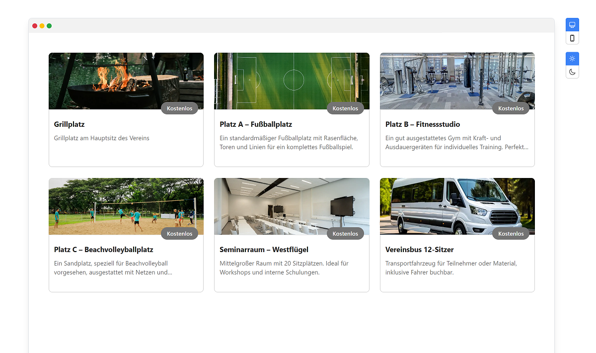 Einbindung in Website