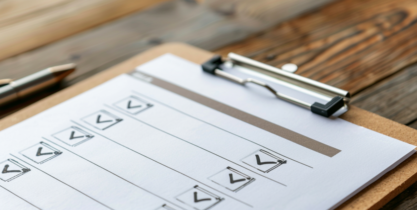 Teilnehmerliste auf Klemmbrett