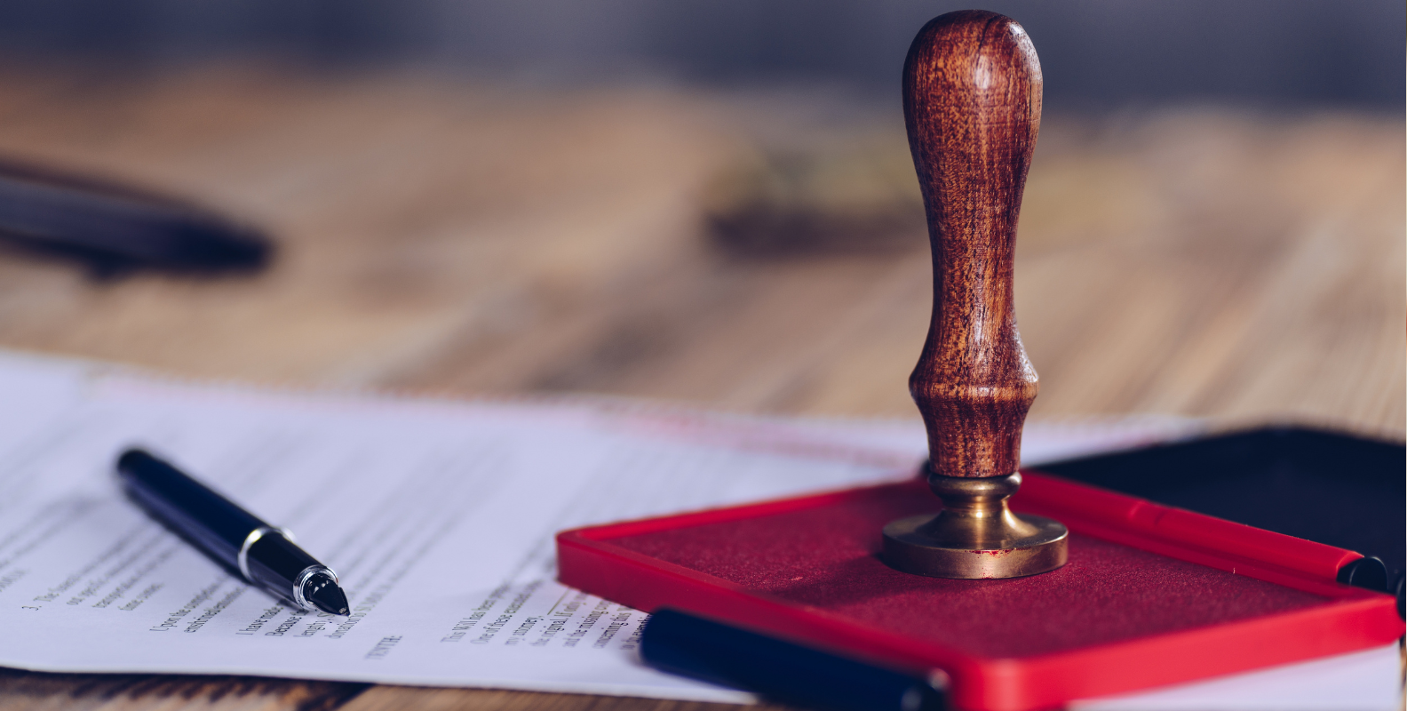 Stempelkissen, Unterlagen