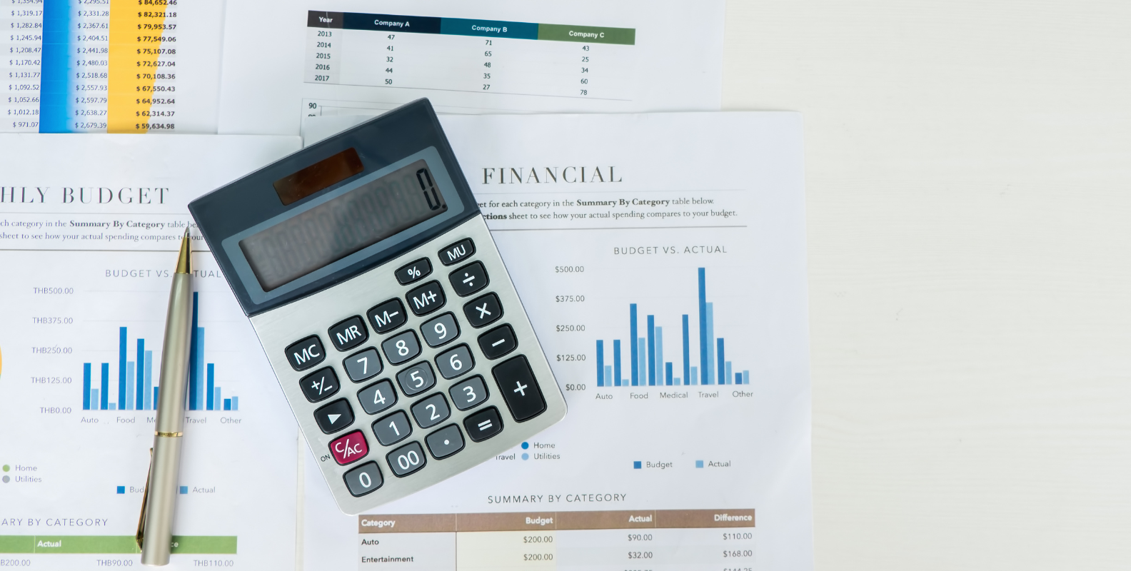 Vereinsbuchhaltung im Verein, Taschenrechner, Finanzberichte