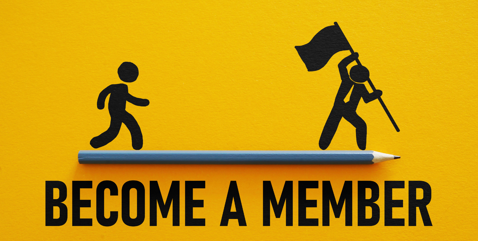 Become a member, Plakat für einen Mitgliedsantrag