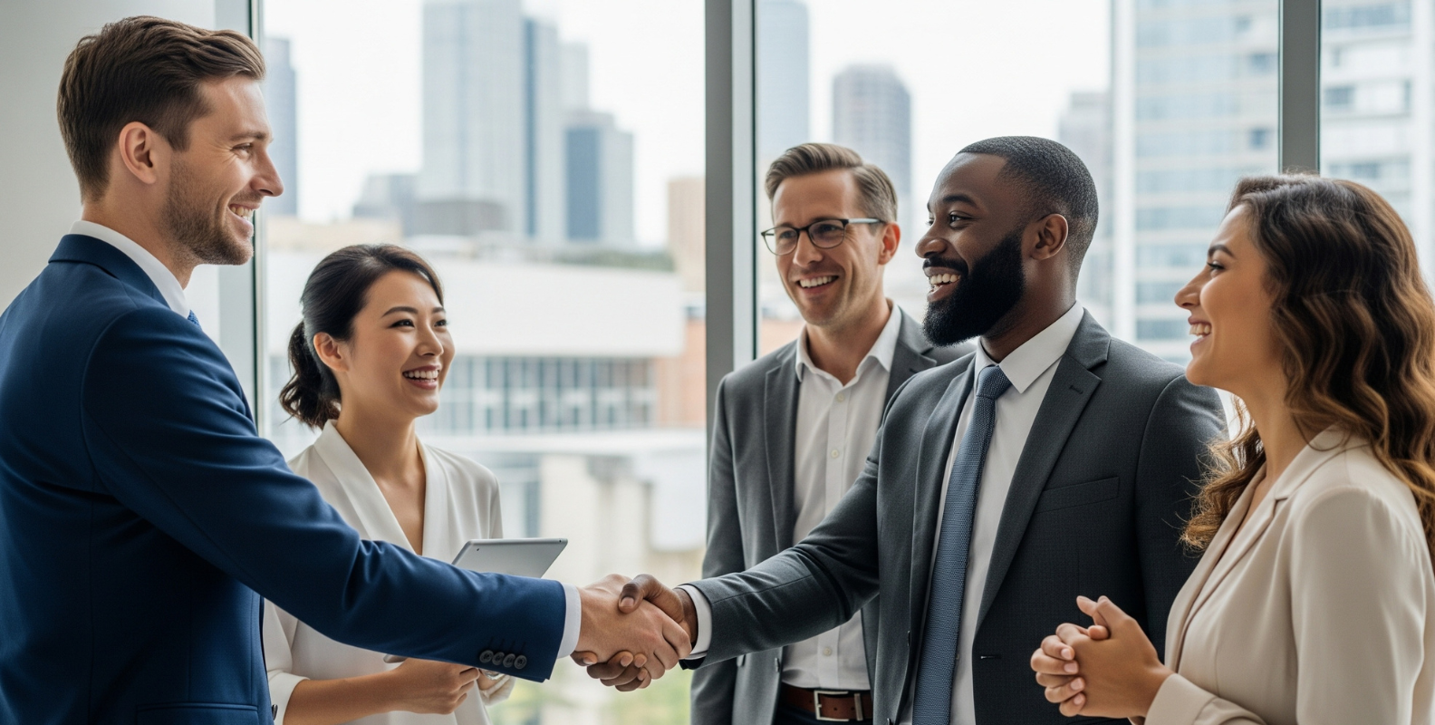 Handschlag, Vorstand eines Vereines