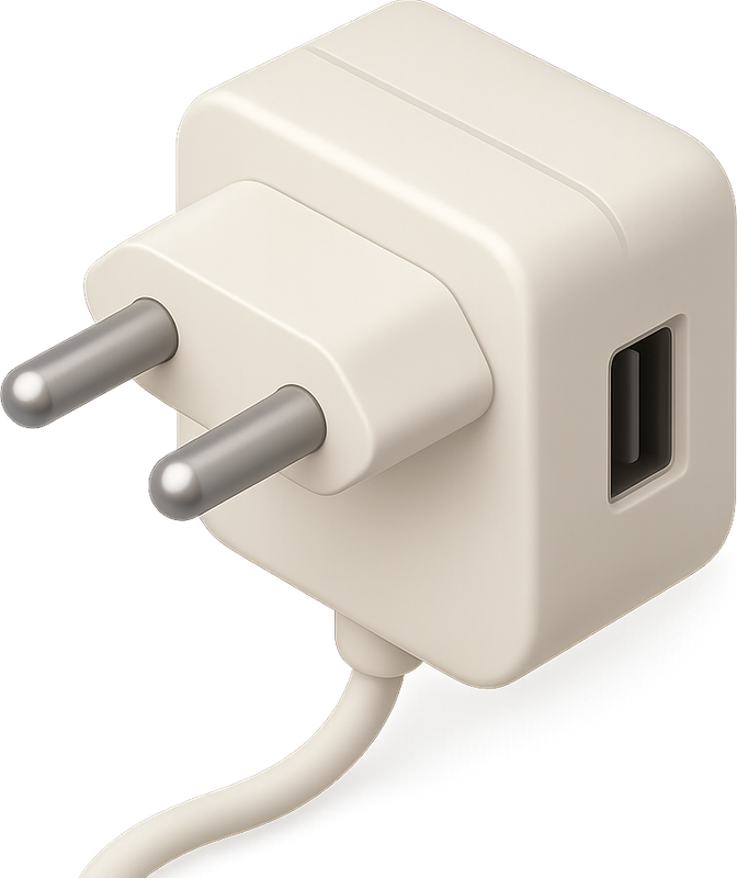 Elektrischer Stecker mit integriertem USB-Anschluss